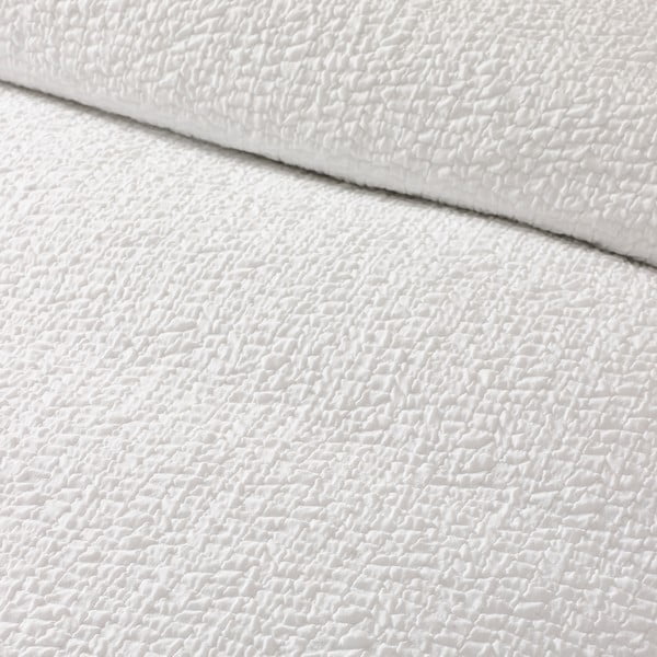 Balta divguļamā gultas veļa no krepa auduma 200x200 cm Crinkle Seersucker – Catherine Lansfield-image-3