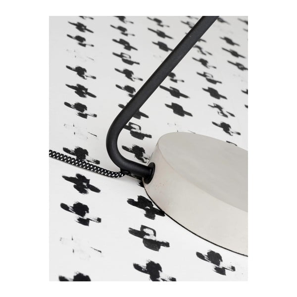 Melna/pelēka stāvlampa ar metāla abažūru (augstums 57 cm) Madrid – it's about RoMi-image-1