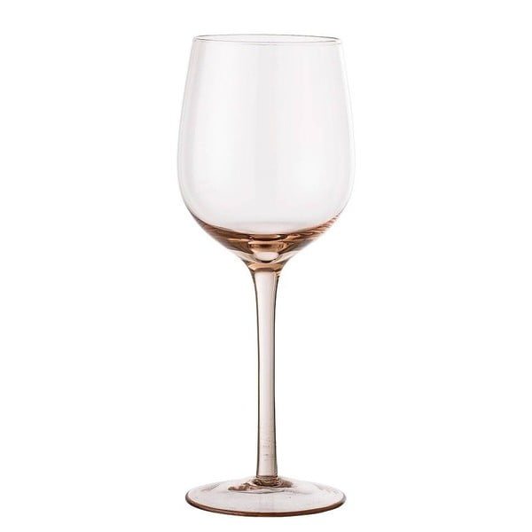 Gaiši rozā vīna glāze Bloomingville Wine Glass