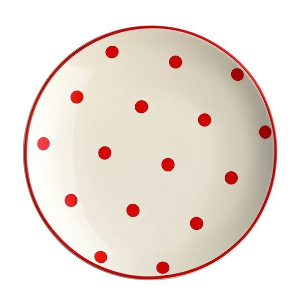 6 Harlek polka dot deserta šķīvju komplekts-image-1