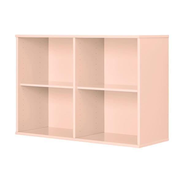 Gaiši rozā piekarināms grāmatplaukts 89x61x32,5 cm Mistral – Hammel Furniture-image-1