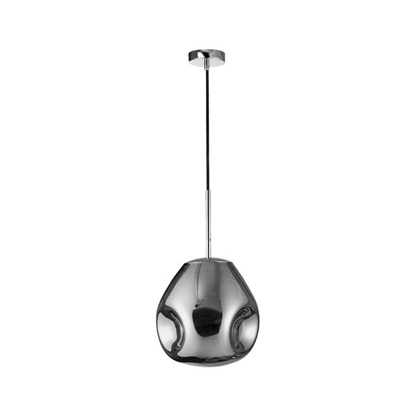Spīdīgas sudraba krāsas stikla piekaramā lampa ø 25 cm Lava – Nova Luce