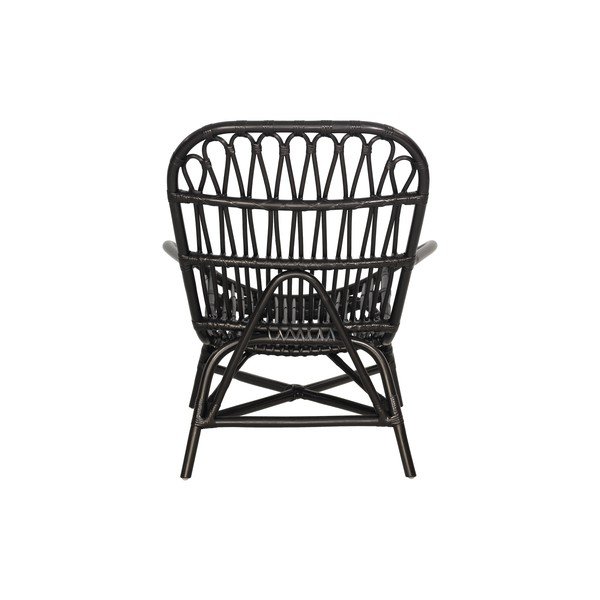Melns dārza krēsls no rotangpalmas Bonami Essentials Sara-image-4