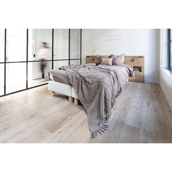 Gaiši brūns kokvilnas pārklājs divguļamai gultai 250x260 cm Sahara – Tiseco Home Studio-image-1