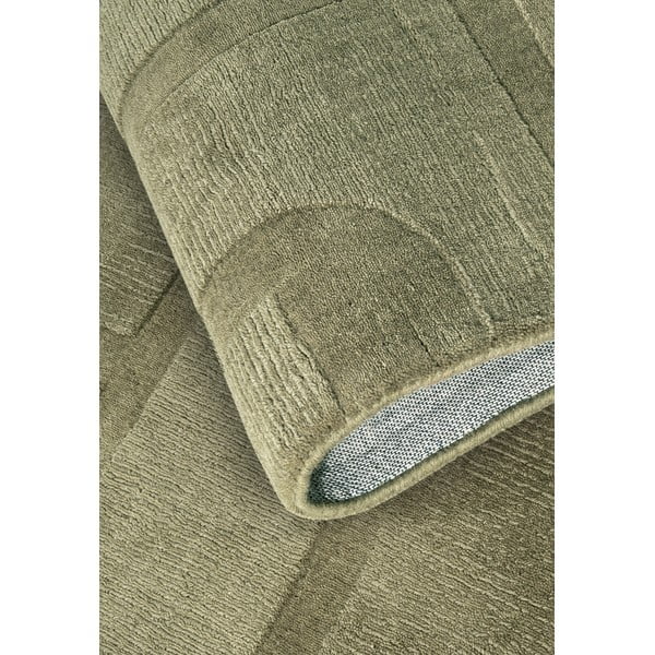 Zaļš ar rokām darināts vilnas celiņa paklājs 80x250 cm Alexis – Villeroy&Boch-image-3