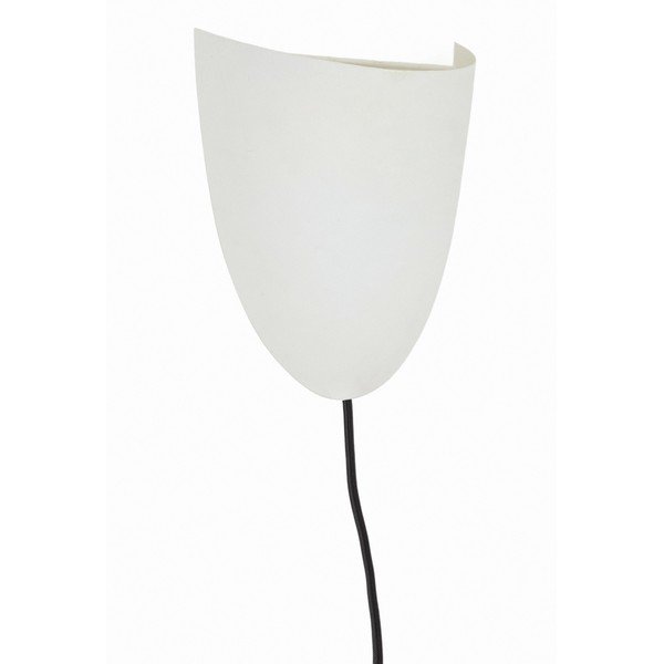 Balta sienas lampa ar vadu Nibla – Kave Home