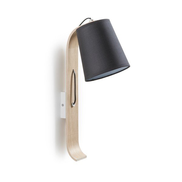 Melna sienas lampa La Forma Percy