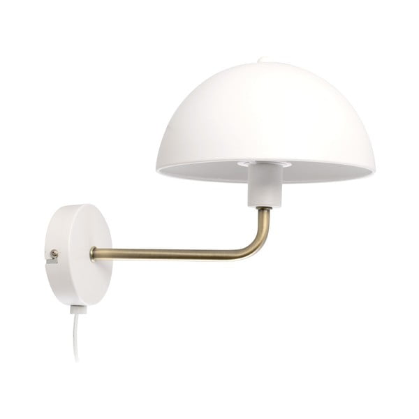 Sienas lampa baltā un zelta krāsā Leitmotiv Bonnet, augstums 25 cm-image-3