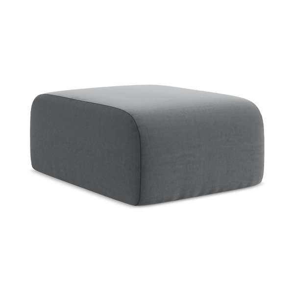 Pelēks samta kāju soliņš Lani – Makamii