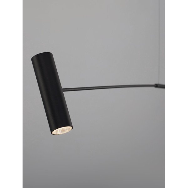 Matēti melna metāla LED stāvlampa (augstums 250 cm) Voice – Nova Luce-image-2
