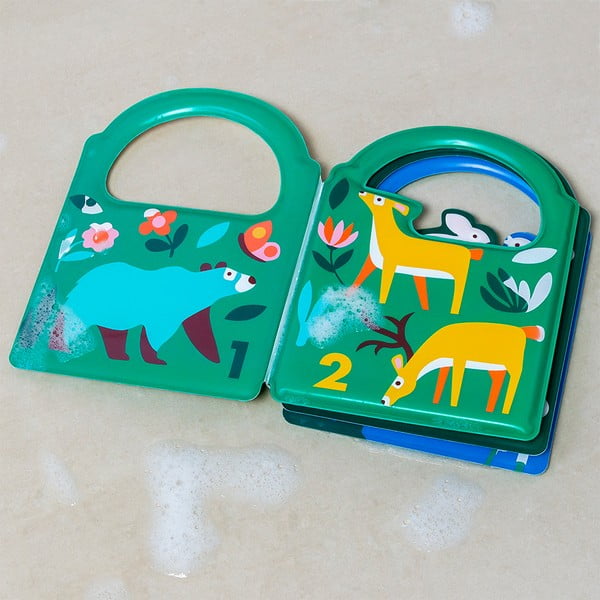 Interaktīvā rotaļlieta Colour changing bath book Woodland – Rex London-image-1