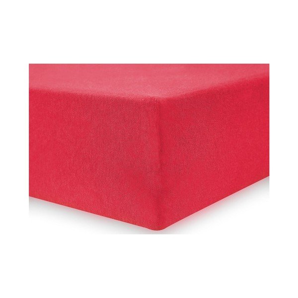 Sarkana elastīga loksne DecoKing Nephrite Red, 100-120 cm-image-2
