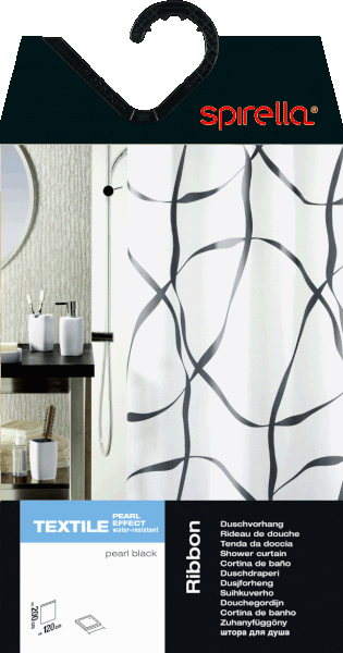 Dušas aizkars 180x200 cm Ribbon – Spirella-image-1