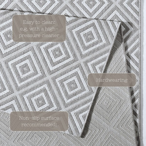 Pelēks āra paklājs NORTHRUGS Karo, 160 x 230 cm-image-4