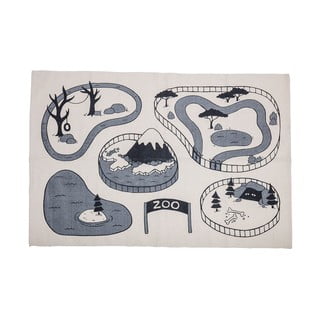 Bērnu kokvilnas paklājs Bloomingville ZOO, 155 x 100 cm