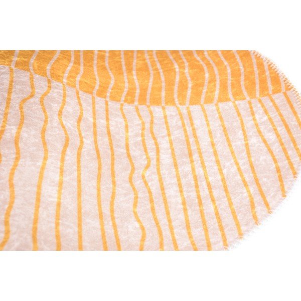 Dzeltens/krēmkrāsas mazgājams apaļš paklājs ø 80 cm Yuvarlak – Vitaus-image-2