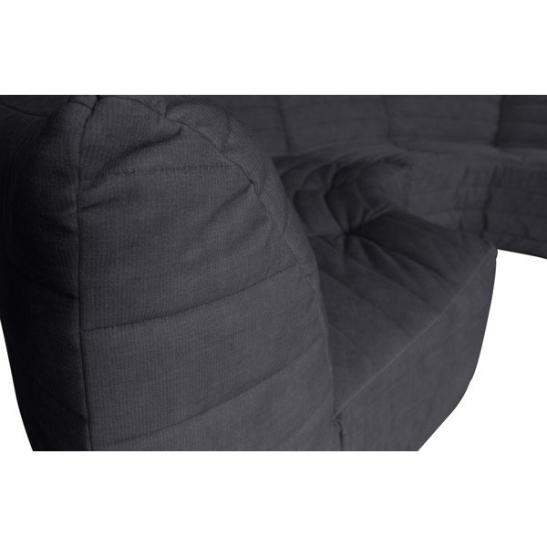 Antracīta pelēks samta stūra dīvāns (ar maināmu stūri) Bag – WOOOD-image-1