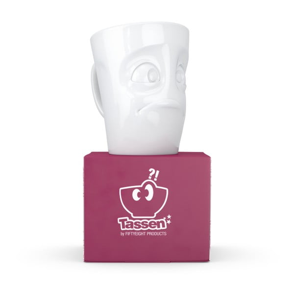 Balta porcelāna krūze ar rokturi 58products Clueless-image-3