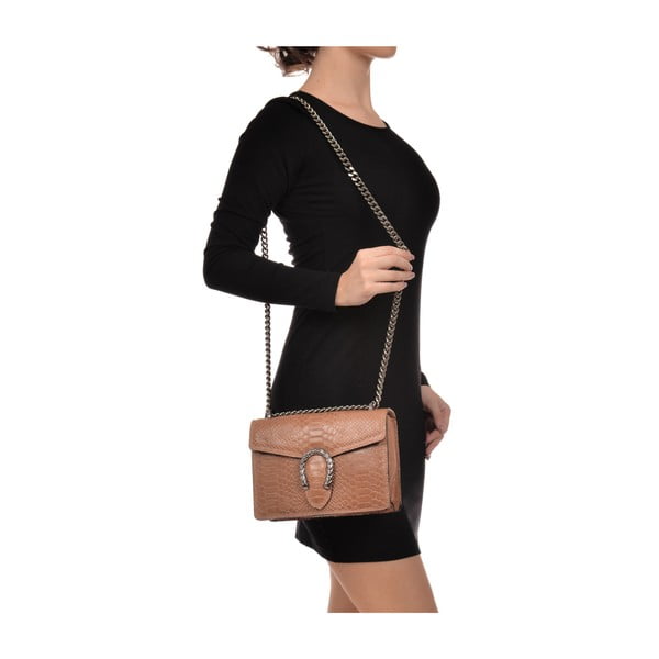 Renata Corsi Fiona konjaka brūnas ādas rokassoma-image-4