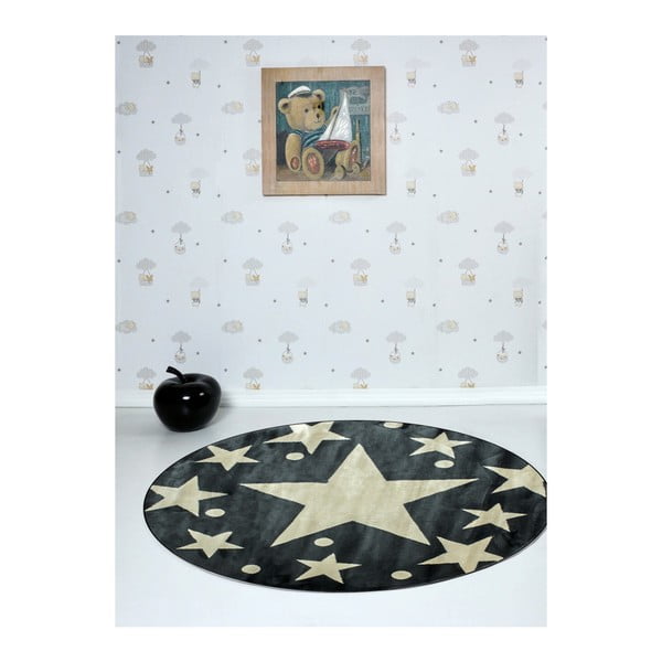 Bērnu paklājs Stars Sky Gris, ⌀ 150 cm
