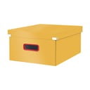 Dzeltena kartona uzglabāšanas kaste ar vāku 48x37x20 cm Click&Store – Leitz