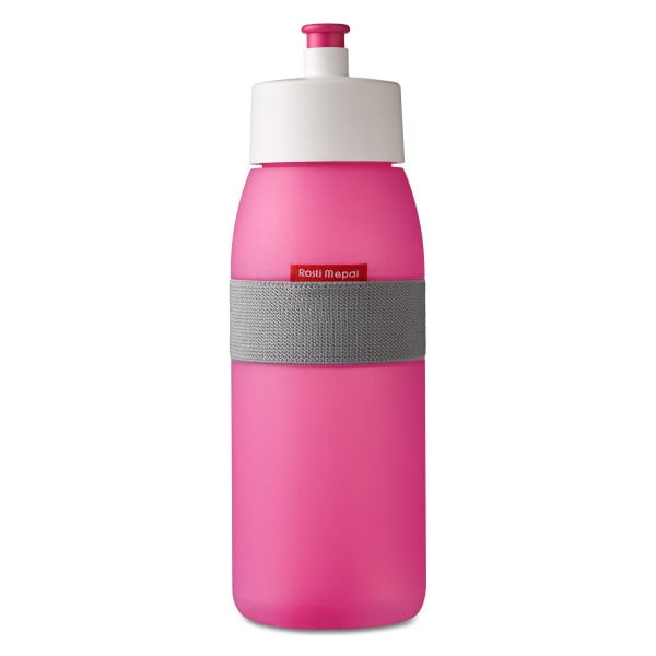 Fuksijas krāsas ūdens pudele Rosti Mepal Ellipse Sports, 500 ml