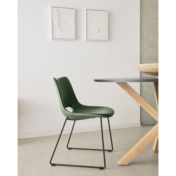 Zaļš ēdamistabas krēsls Kave Home Zahara-image-1