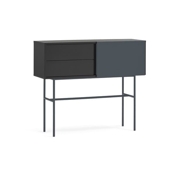 Melns/antracīta pelēks konsoles galds 35x110 cm Nube – Teulat-image-3