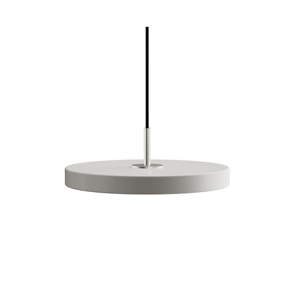 Gaiši pelēka LED piekaramā lampa ar metāla abažūru ø 31 cm Asteria Mini – UMAGE