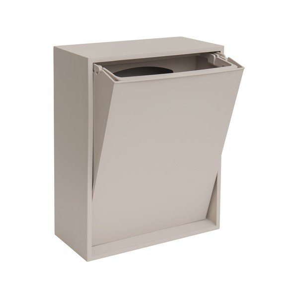 Gaiši pelēka atkritumu šķirošanas/sienas pārstrādātas plastmasas atkritumu tvertne Recycling Box – ReCollector