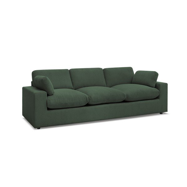 Zaļš velveta dīvāns 250 cm Belair – Bobochic Paris-image-3