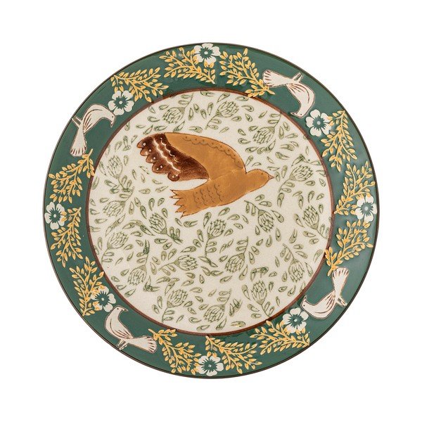 Zaļš deserta akmensmasas šķīvis ø 16 cm Hezha – Bloomingville