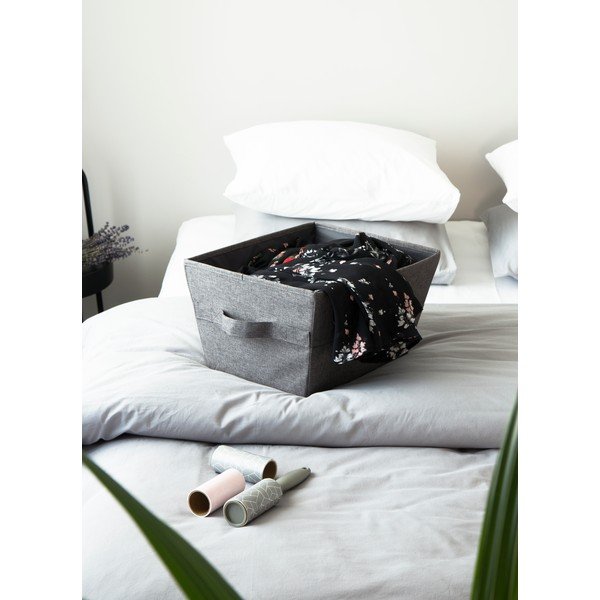 Uzglabāšanas tekstila uzglabāšanas grozs 30x40x22 cm Soft Storage – Bigso Box of Sweden-image-1