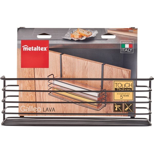 Melns metāla virtuves plaukts Metaltex Galileo Lava Large-image-3