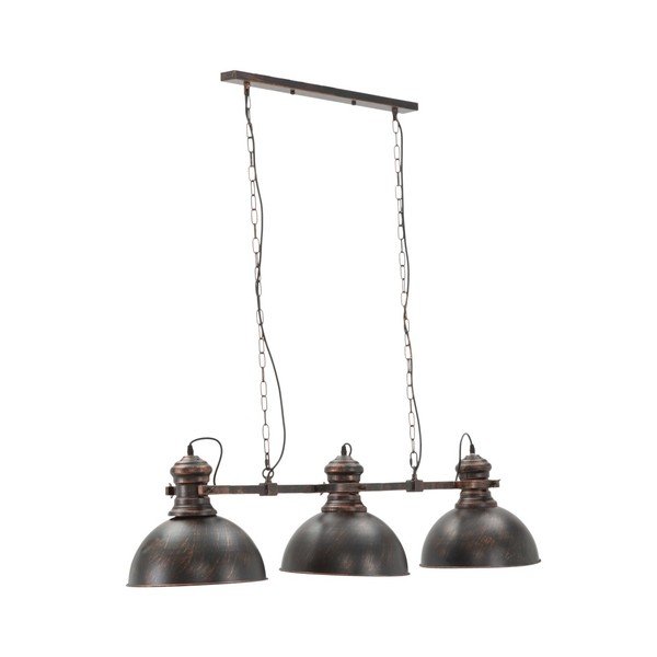 Melna piekaramā lampa ar 3 abažūriem Mauro Ferretti Industry-image-1