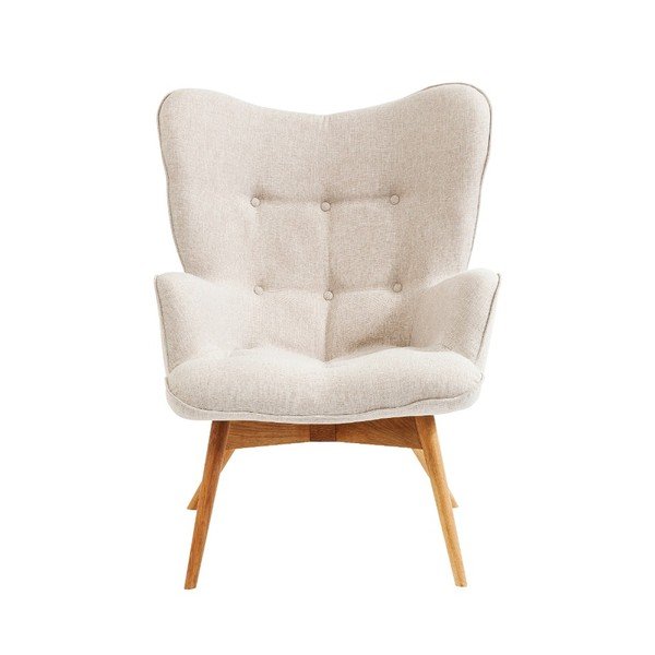 Balts atzveltnes krēsls Kare Design Vicky Ecru-image-1