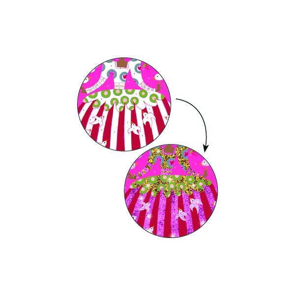 Bērnu radošais smilšu mākslas komplekts Djeco Glitter Dancers-image-2