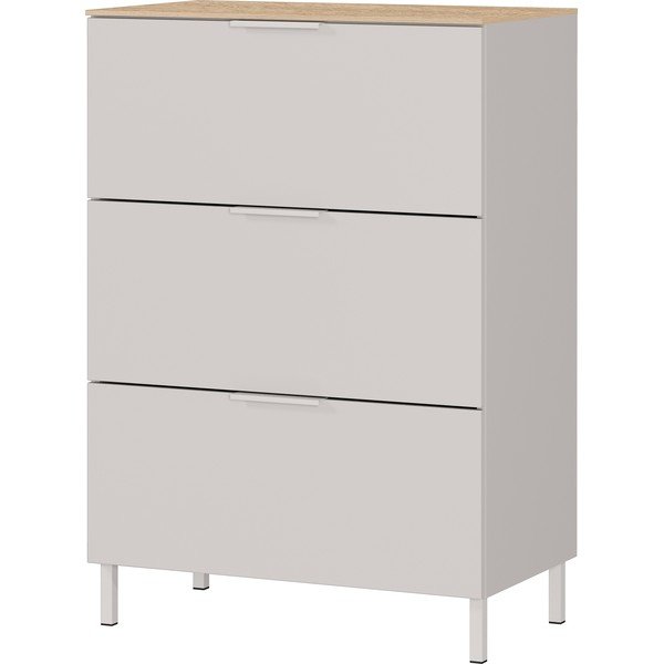 Krēmkrāsas matēts skapītis 68x98x40 cm Savoca – Germania