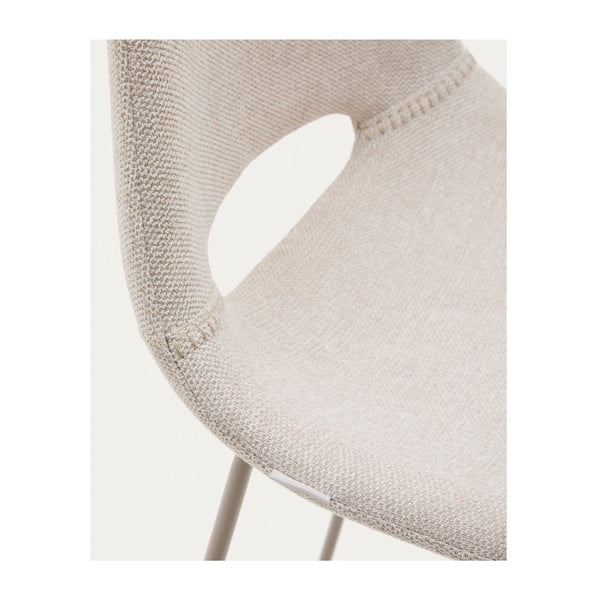 Bēšs bāra krēsls (sēdekļa augstums 76 cm) Zahara – Kave Home-image-4