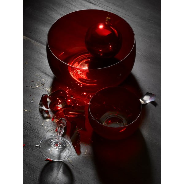 6 sarkanu stikla bļodu komplekts Crystalex Extravagance, ø 21,95 cm