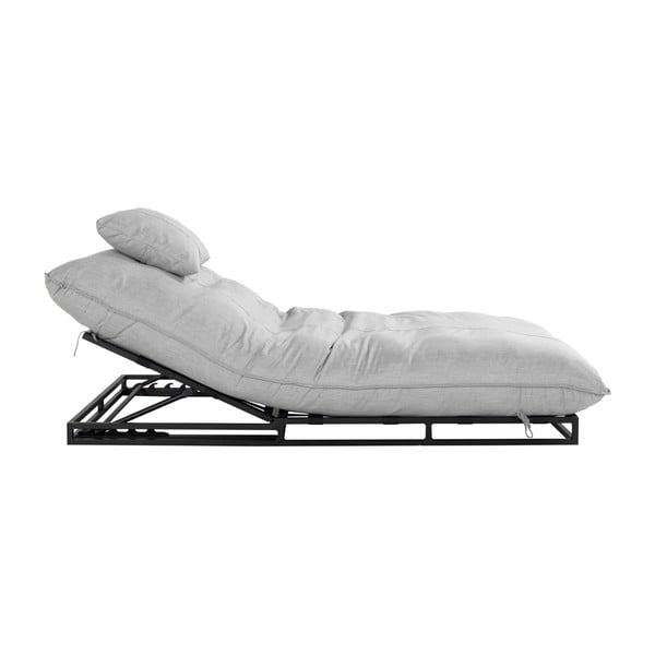 Gaiši pelēks metāla/polsterēts dārza zvilnis Emma – Hartman-image-3