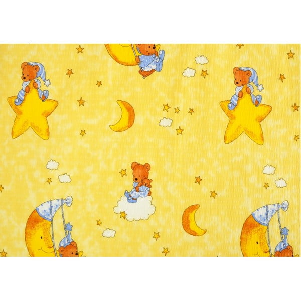 Krepa bērnu gultas veļa 90x135 cm Moon -image-1