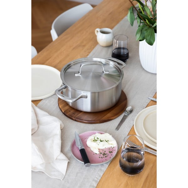 Nerūsējošā tērauda katls ar vāku piemērots indukcijas plītij 4 l Lucca 3.0 – FABINI-image-2