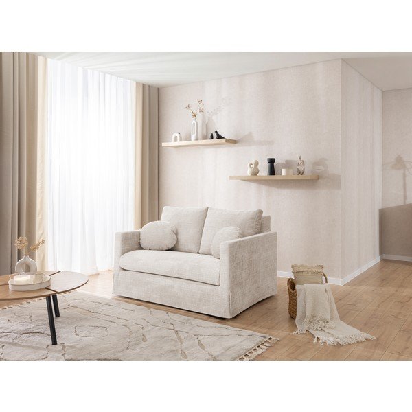 Krēmkrāsas dīvāns 140 cm Paphos – Ropez-image-4