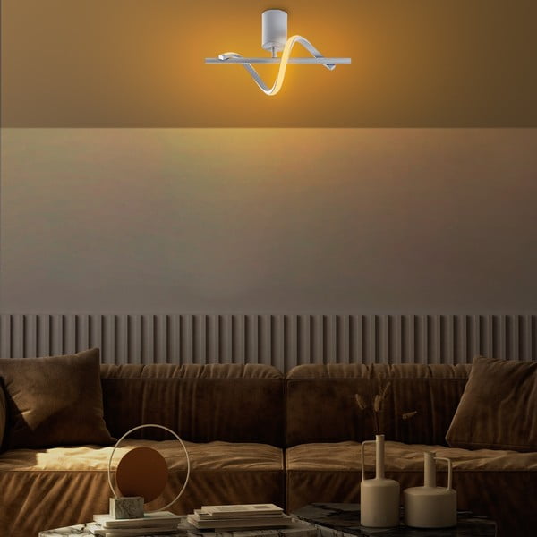 Pelēka LED griestu lampa ø 7 cm Likma – Opviq lights-image-4