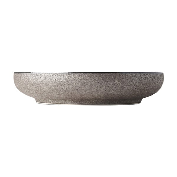 Bēšs keramikas šķīvis ar paaugstinātu malu MIJ Earth, 700 ml