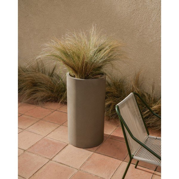 Betona puķu poda apvalks ø 42 cm Aiguablava – Kave Home-image-2