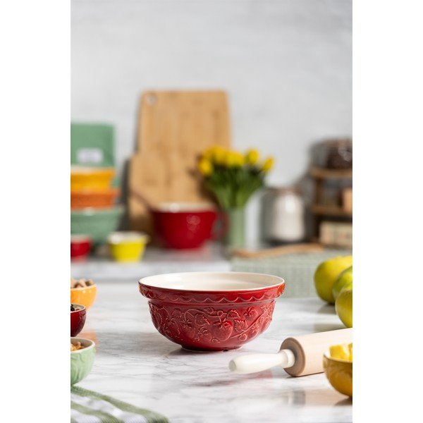 Sarkana akmensmasas bļoda ø 21 cm Fruits Strawberry – Mason Cash-image-1