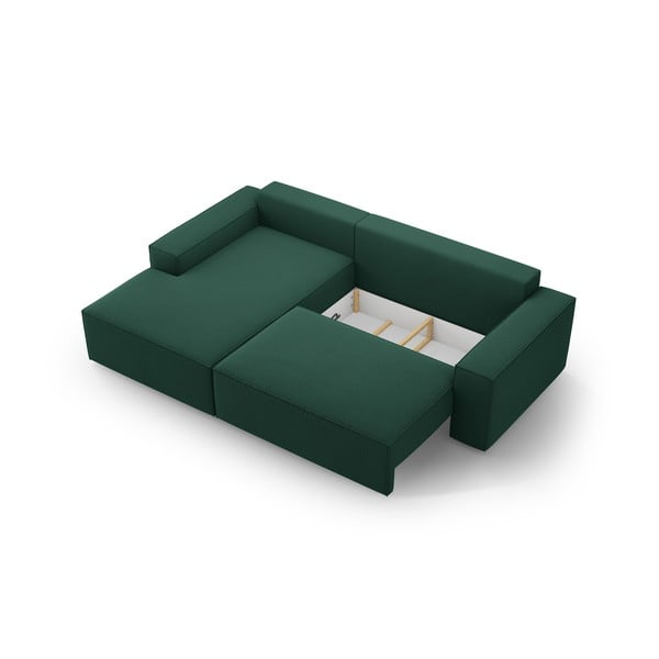 Zaļš salokāms stūra dīvāns (ar kreiso stūri) Jodie – Micadoni Home-image-4