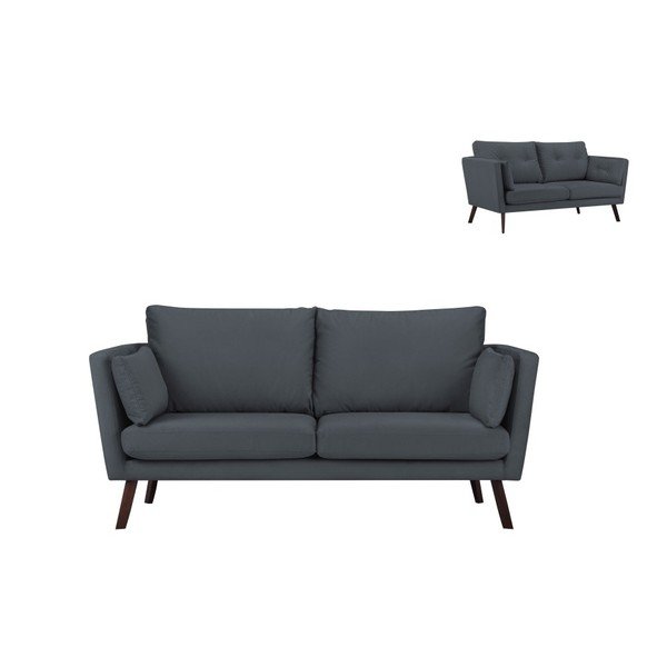 Tumši pelēks trīsvietīgs dīvāns Mazzini Sofas Elena-image-1